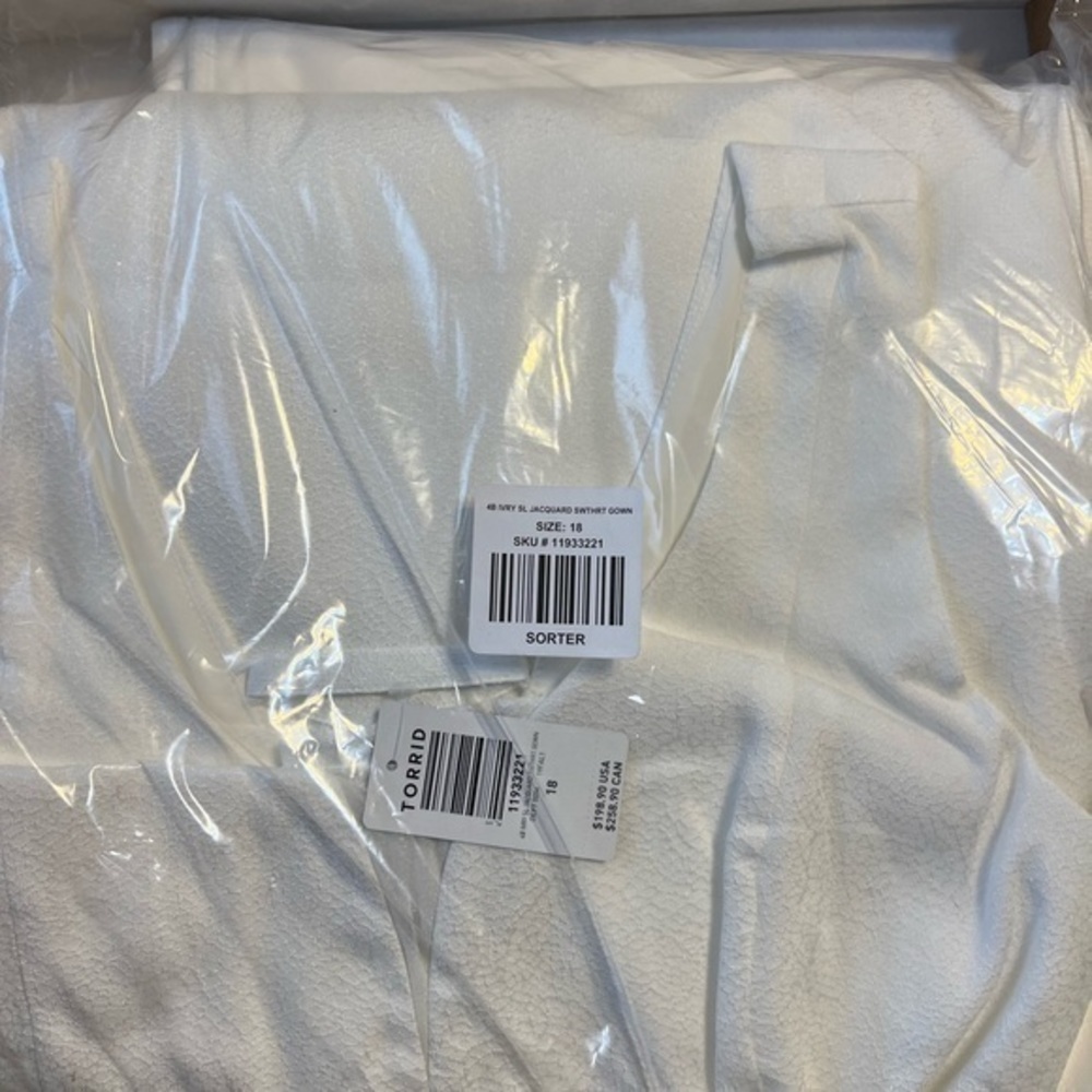 NWT Torrid size 18 special occasion ivory sweetheart gown - Picture 5 of 7